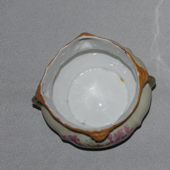 Ornate Lionhead Porcelain Jardiniere | Victorian Era Cache Pot - Picture 9 of 9